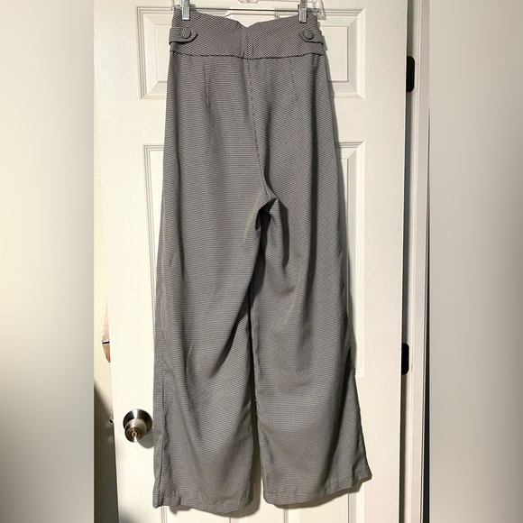 Nasty Gal Hounstooth Dress Pants High-Waisted Wide-Leg - Picture 3 of 5
